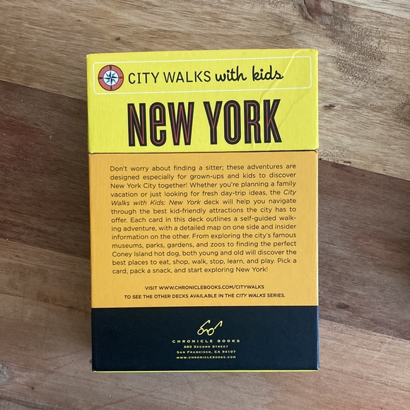 City Walks with Kids New York City Travel Deck - 50 Adventures on Foot - Picture 3 of 3